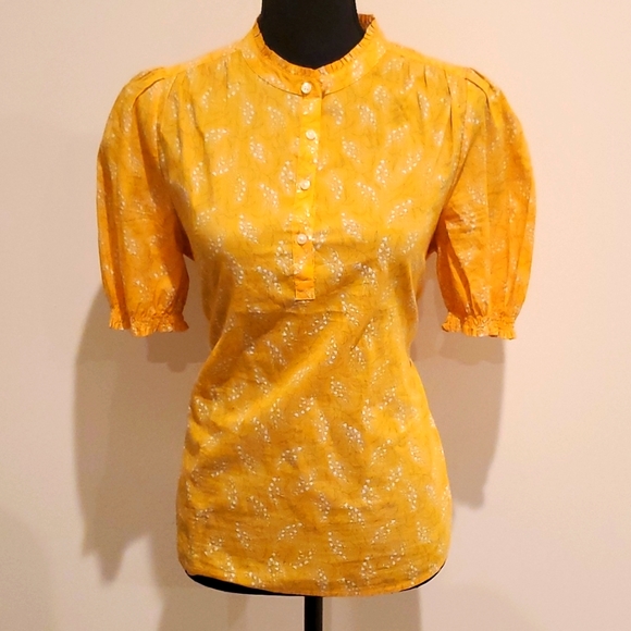 Lucky Brand Tops - Lucky Brand Women's Short Sleeve Blouse. Medium, Color: Yellow